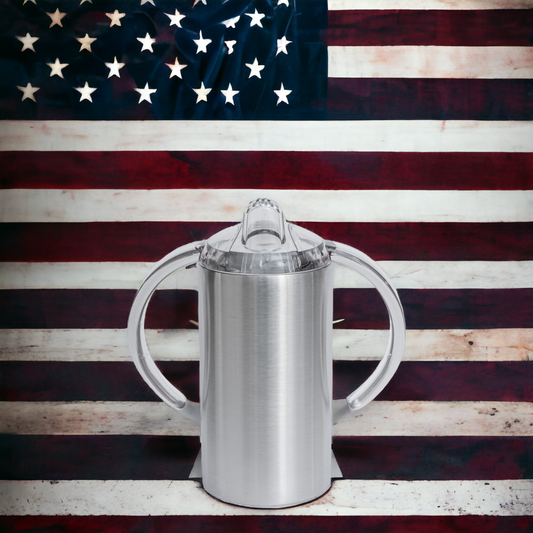 12oz Straight Sippy Cup - Stainless