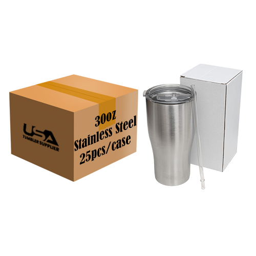 30oz Curve Tumbler - Stainless