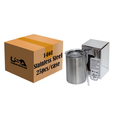 14oz Thick Tumbler - Stainless