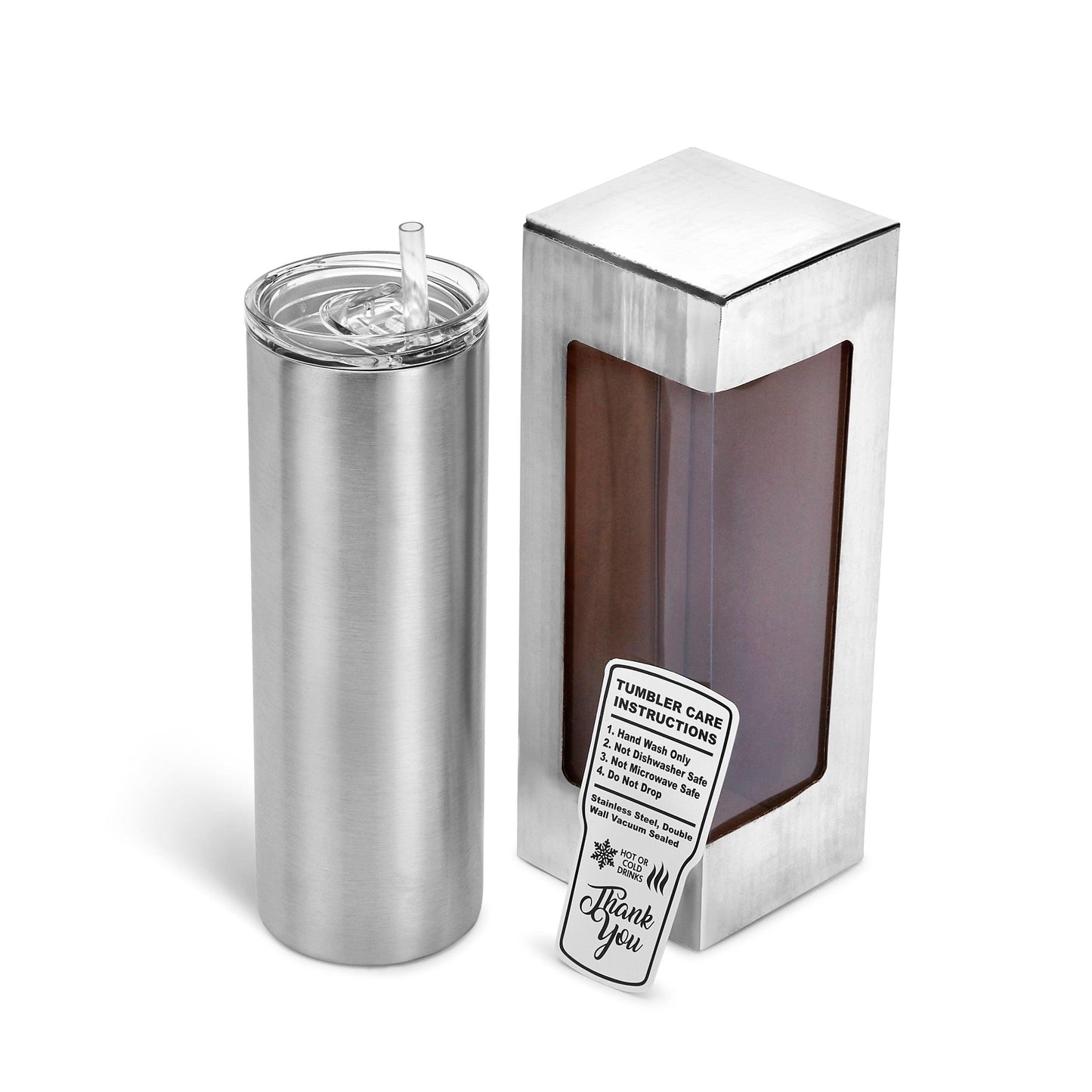 20oz Skinny Tumbler - Stainless